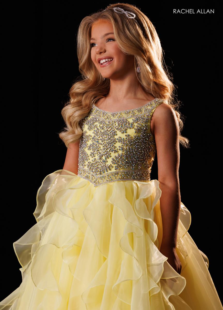 Scoop Floor-Length Tulle Special Occasion Ball Gown Rachel Allan 10354