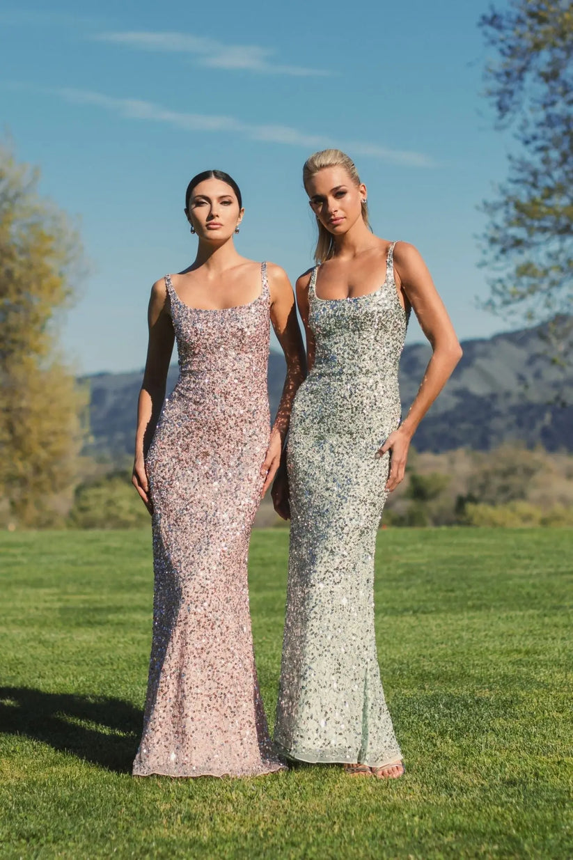 Prom Dresses Prom Long Sleeveless Evening Dress Sage
