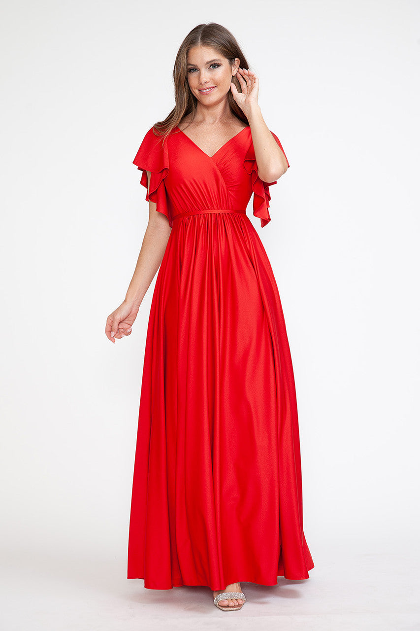 Mother of the Bride Dresses Long Formal Mother of the Bride Dress Lenovia 5277 Red