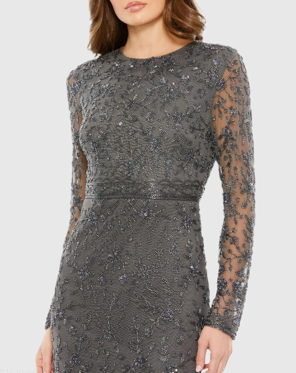 Cocktail Dresses Long Sleeve Cocktail Dress Charcoal