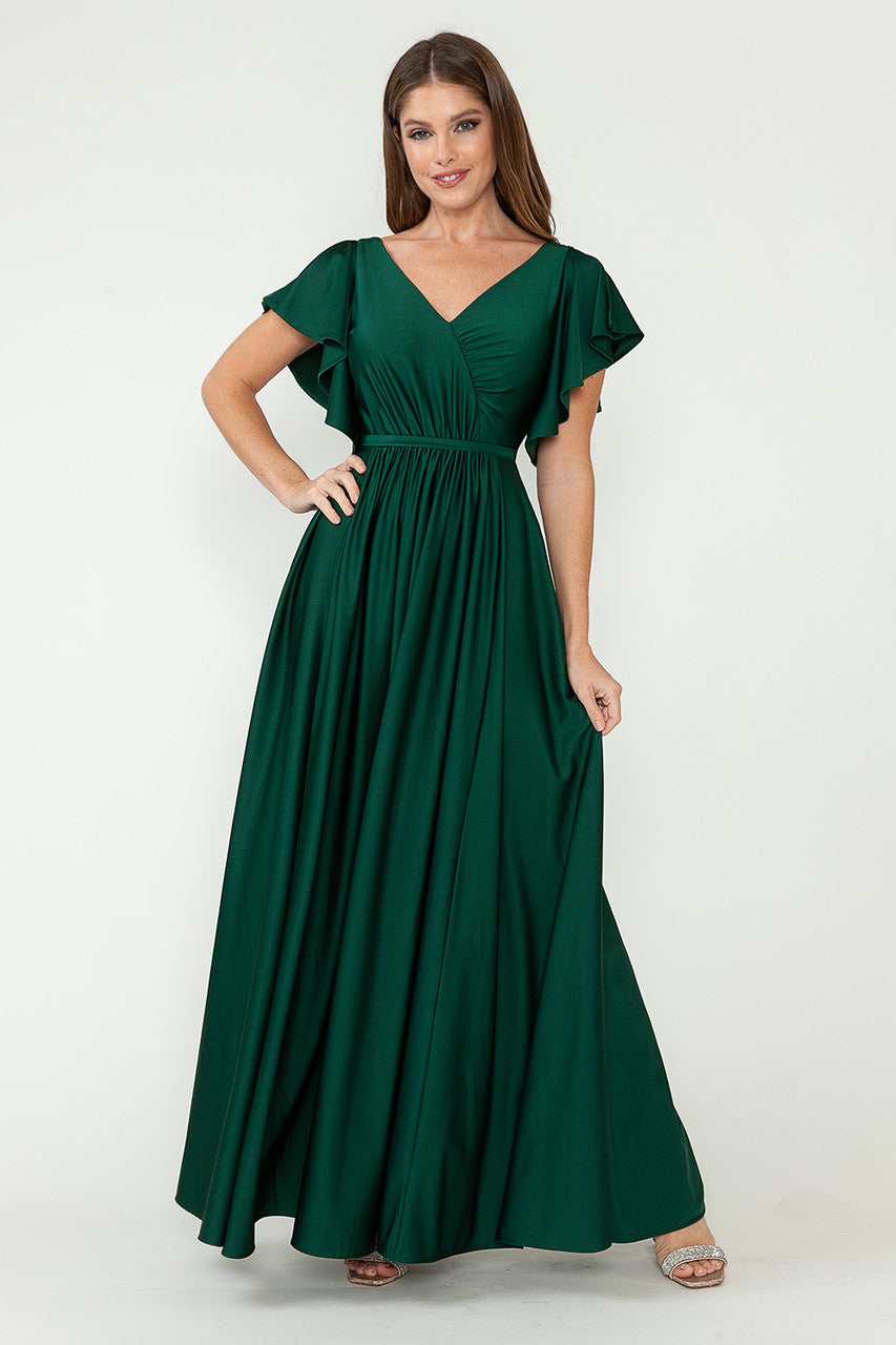 Mother of the Bride Dresses Long Formal Mother of the Bride Dress Lenovia 5277 Hunter Green