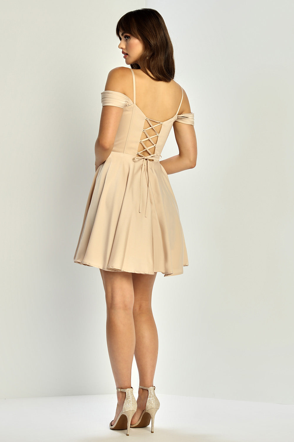 Homecoming Dresses Short Homecoming Corset A Line Cocktail Dress Champagne