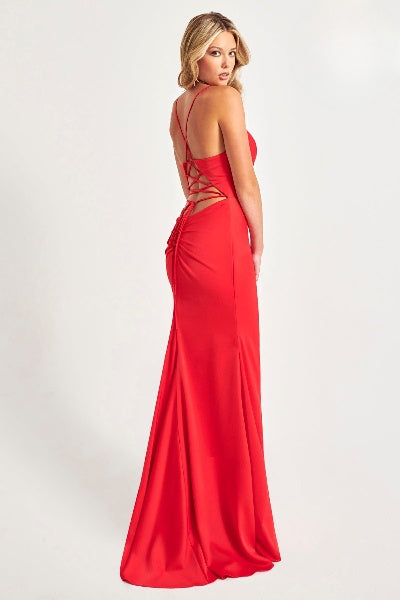 Prom Dresses Long Formal Pleated Prom Dress Red
