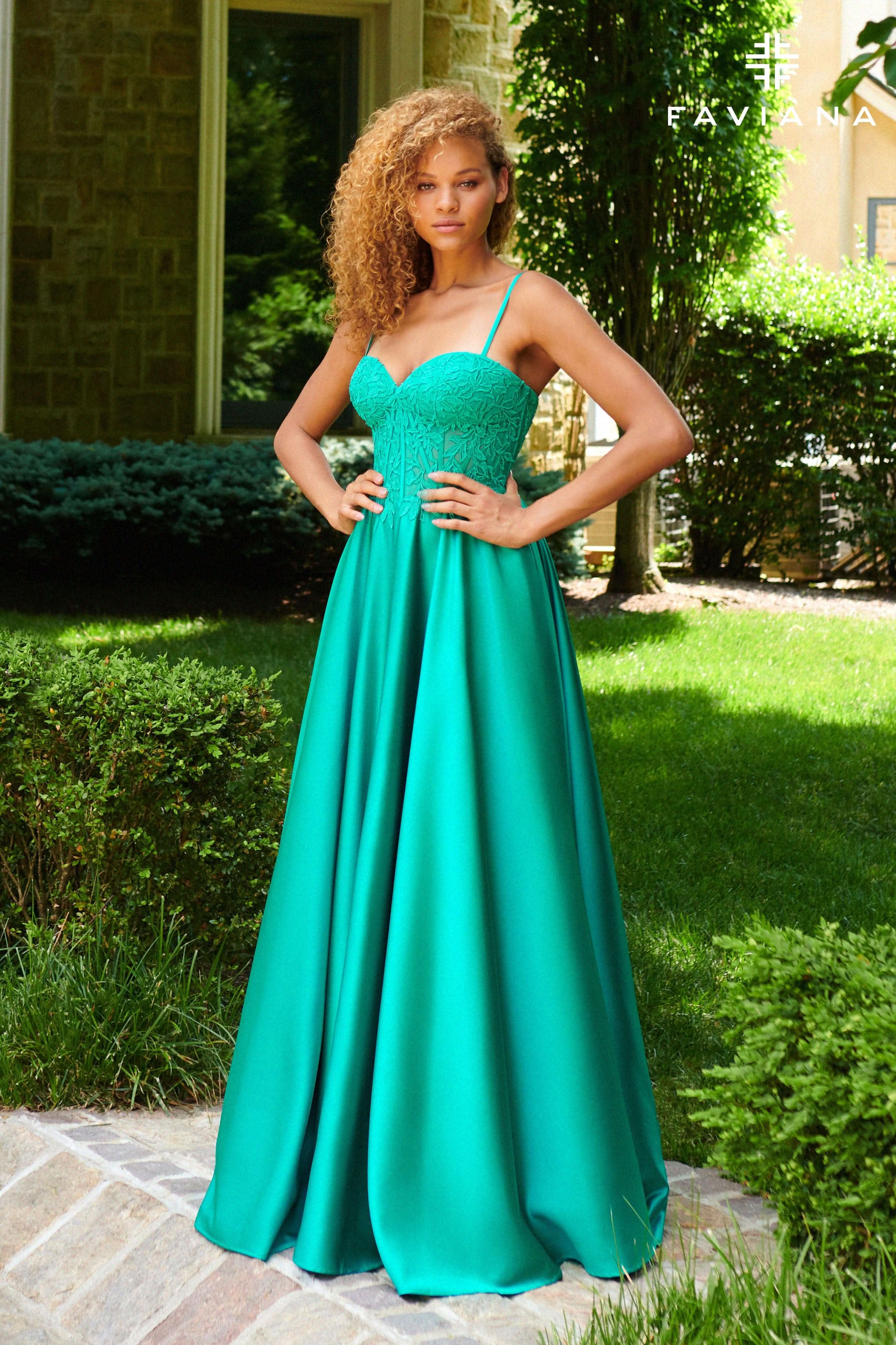 Prom Dresses Long Formal Lace Ball Gown Prom Dress Jade