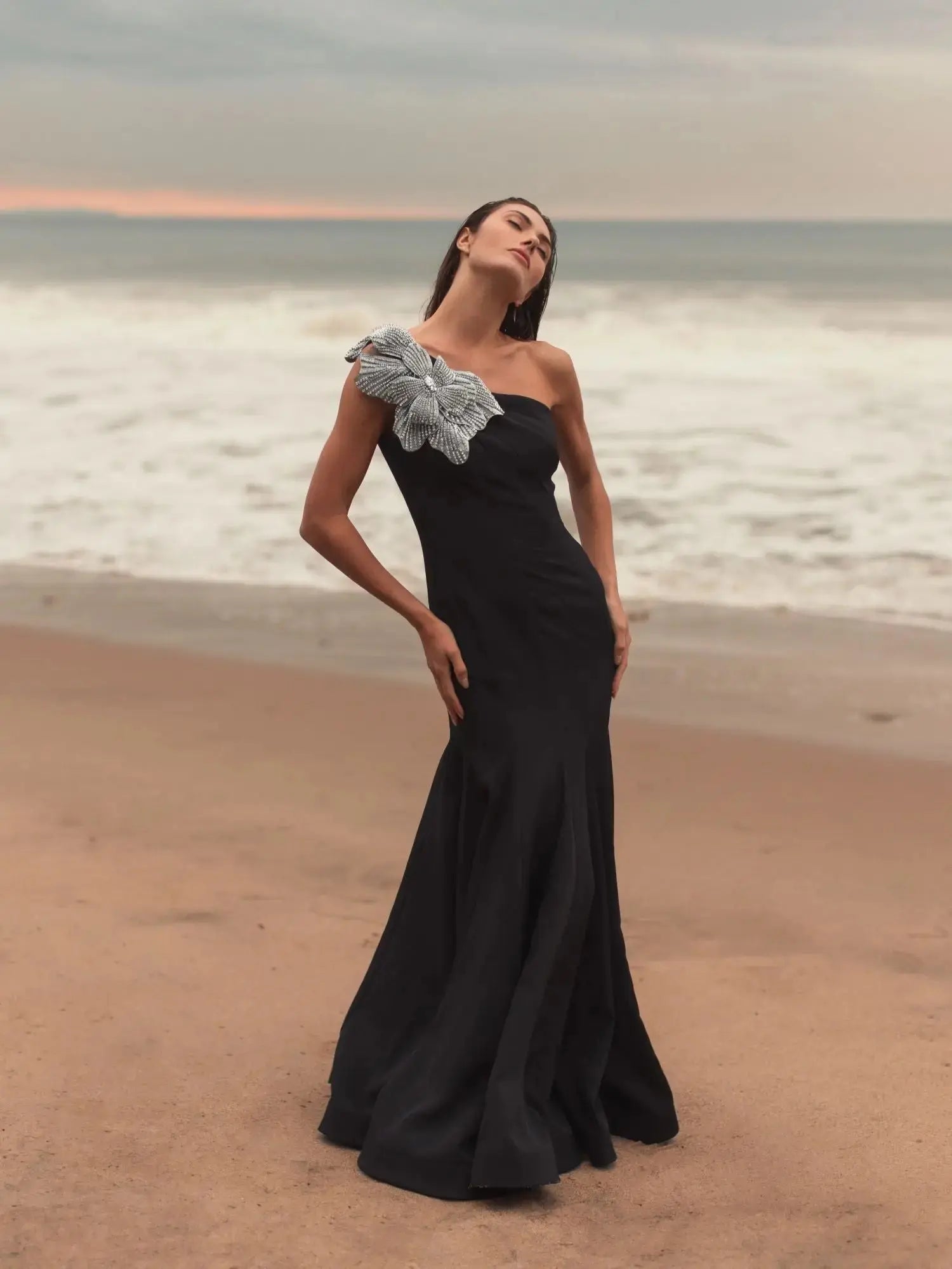 Formal Dresses Long Mermaid Formal Petite Dress Mac Duggal 9911810P Black