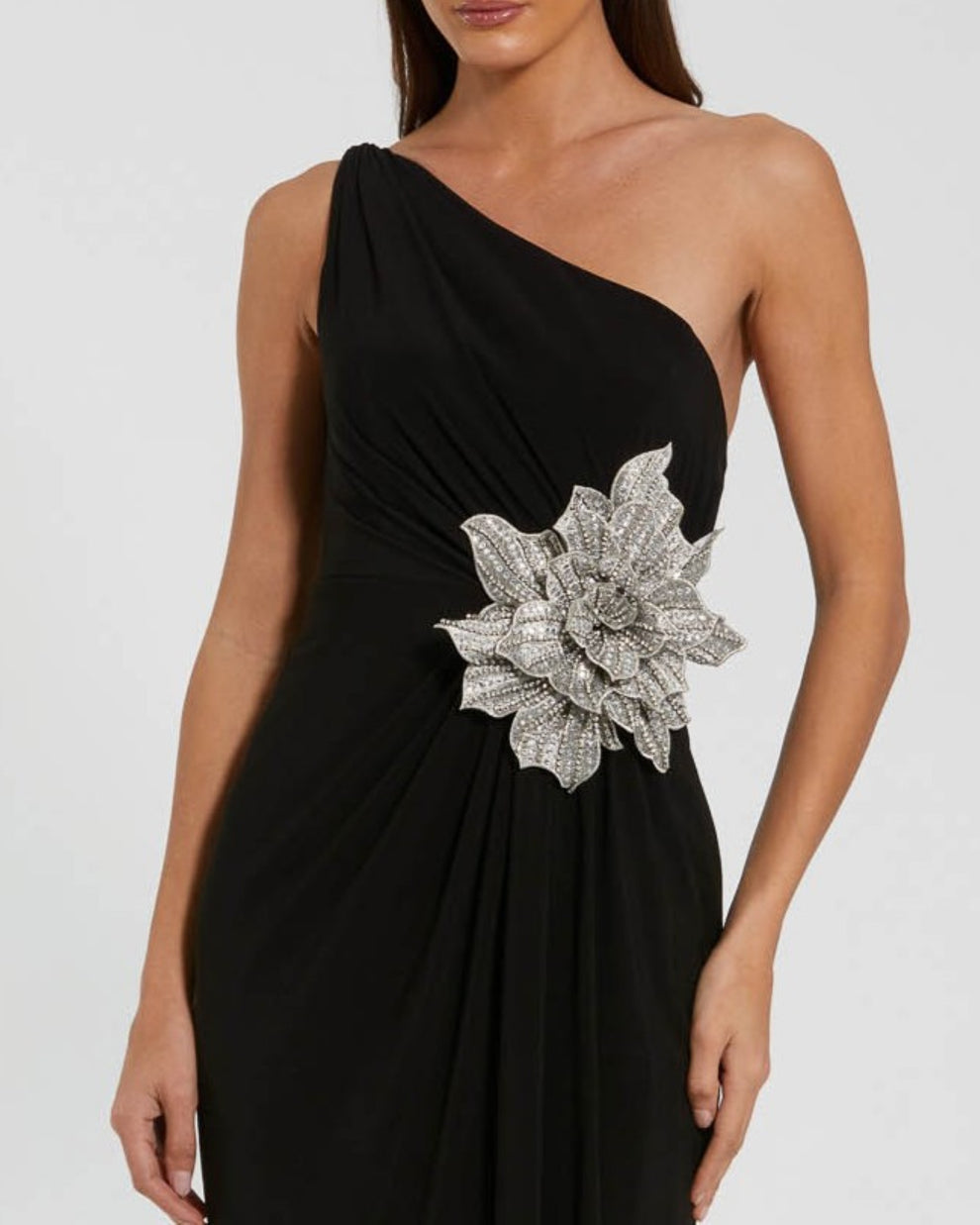 Prom Dresses Long Formal Floral Evening Prom Dress Mac Duggal 11849 Black