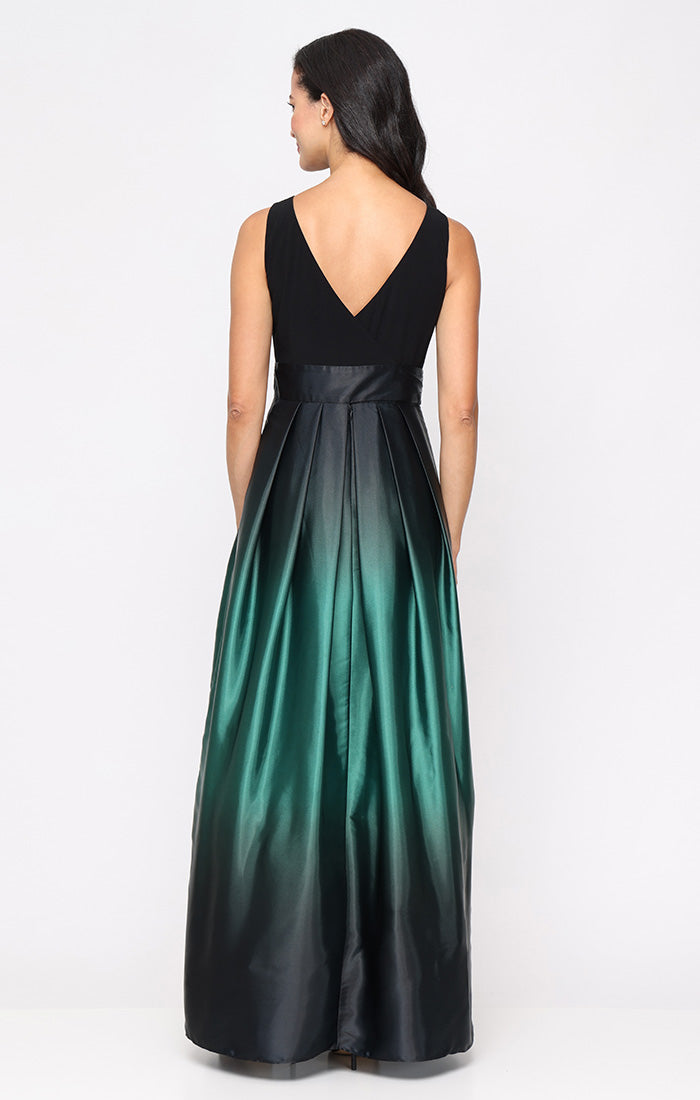 Formal Dresses Long Formal Ombre Evening Dress Black Green
