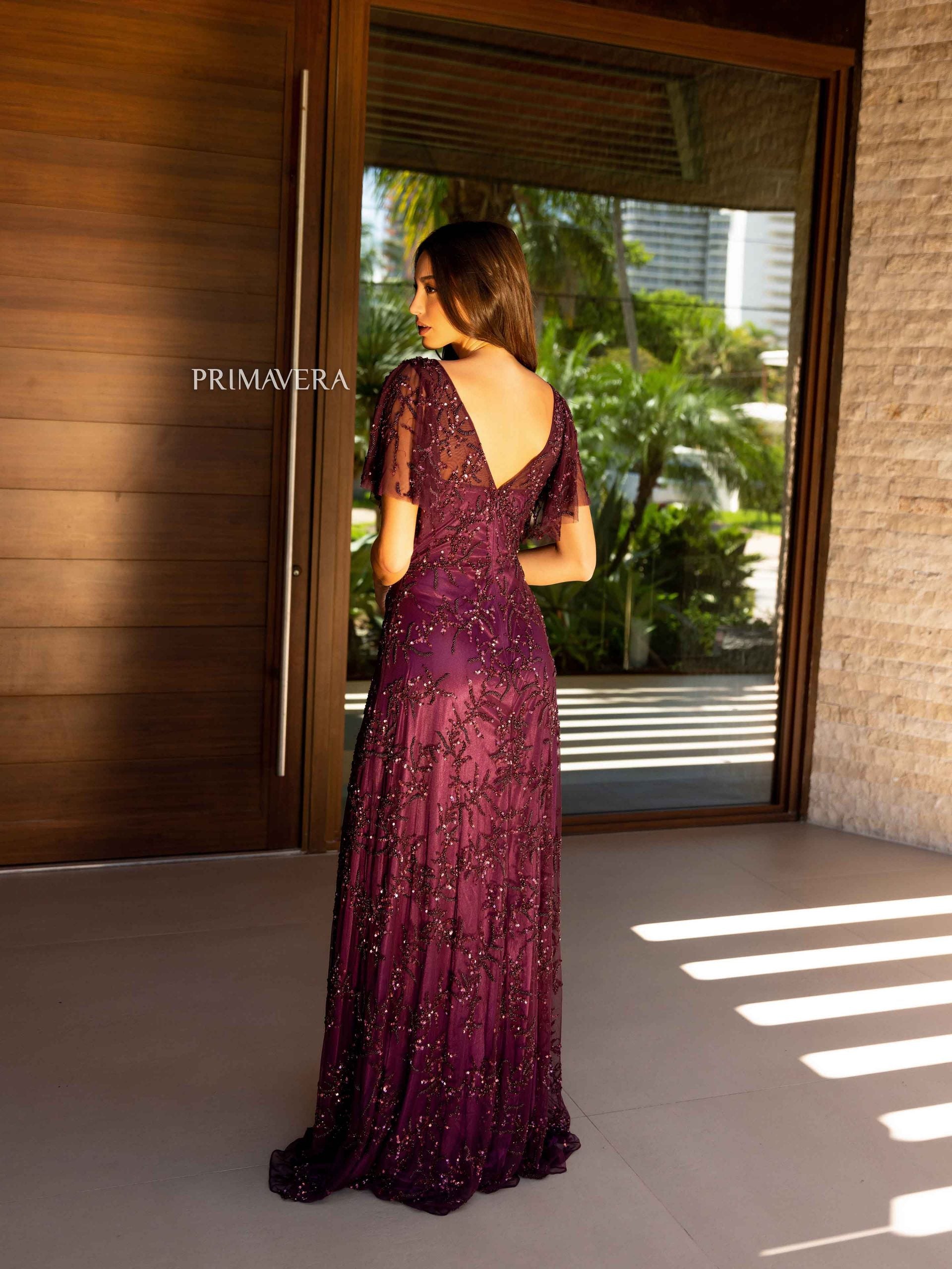 Mother of the Bride Dresses Long Formal A line Mother of the Bride Dress Primavera Couture 13124 Burgundy
