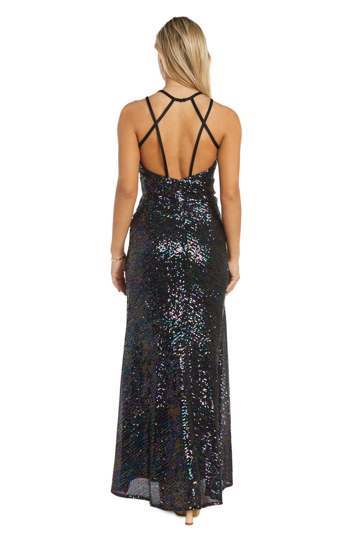 Prom Dresses Prom Long Sequin Formal Evening Dress Black/Multi