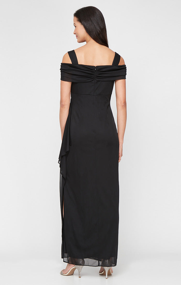 Formal Dresses Petite Long Formal Evening Dress Black