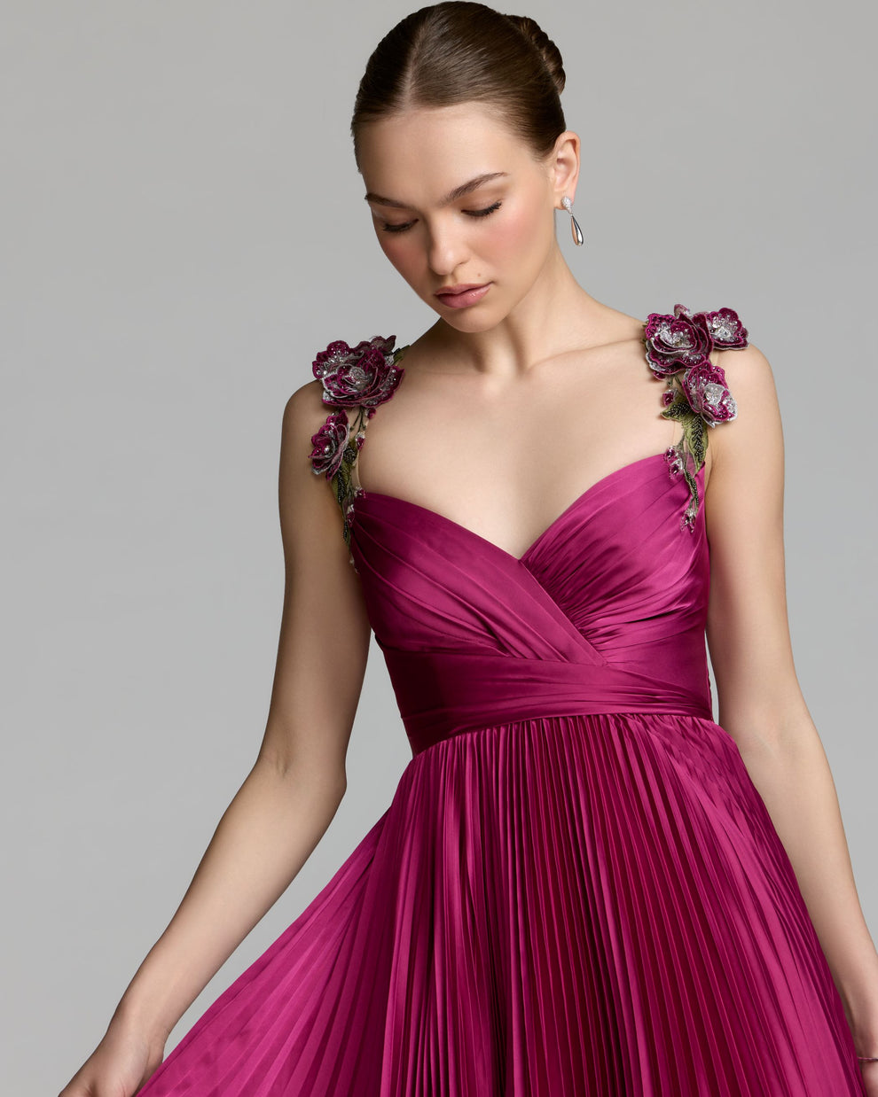 Sweetheart High-Low Chiffon Evening A-Line Mac Duggal 13263