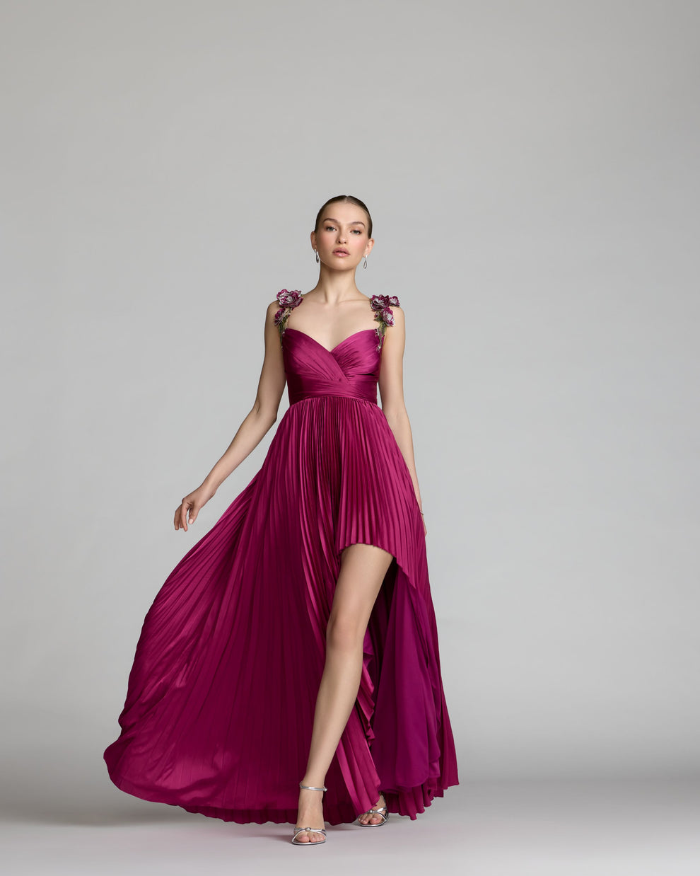 Sweetheart High-Low Chiffon Evening A-Line Mac Duggal 13263