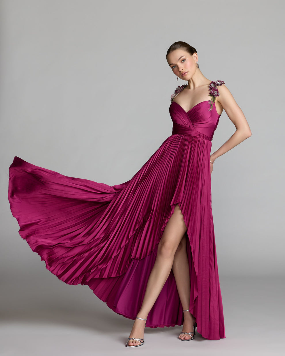 Sweetheart High-Low Chiffon Evening A-Line Mac Duggal 13263