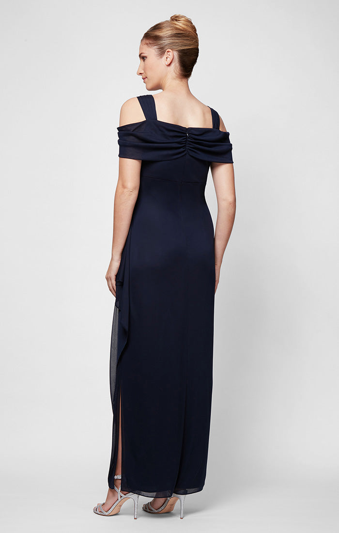 Formal Dresses Long Formal Fitted Evening Dress Navy
