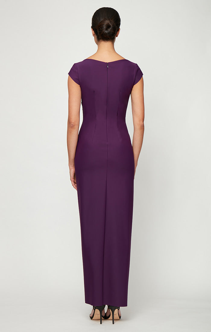 Mother of the Bride Dresses Formal Long Pleated Mother of the Bride Dress Summer Plum