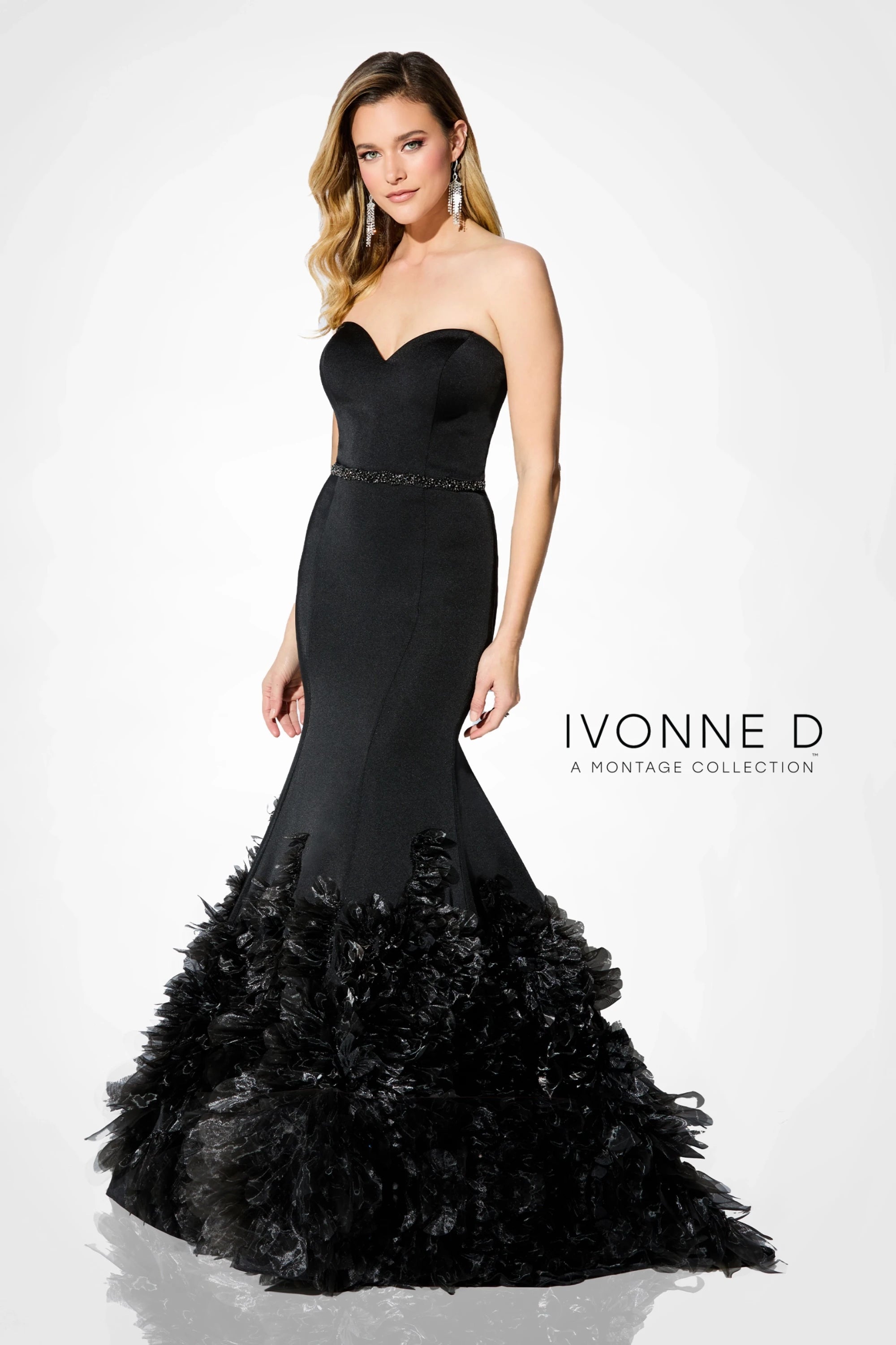 Formal Dresses Long Mermaid Formal Beaded Evening Gown Black