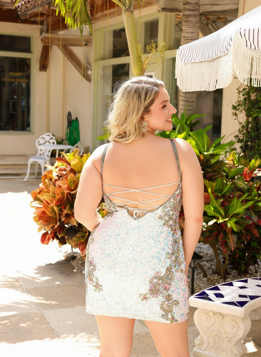 Cocktail Dresses Short Prom Fitted Homecoming Dress IVORY