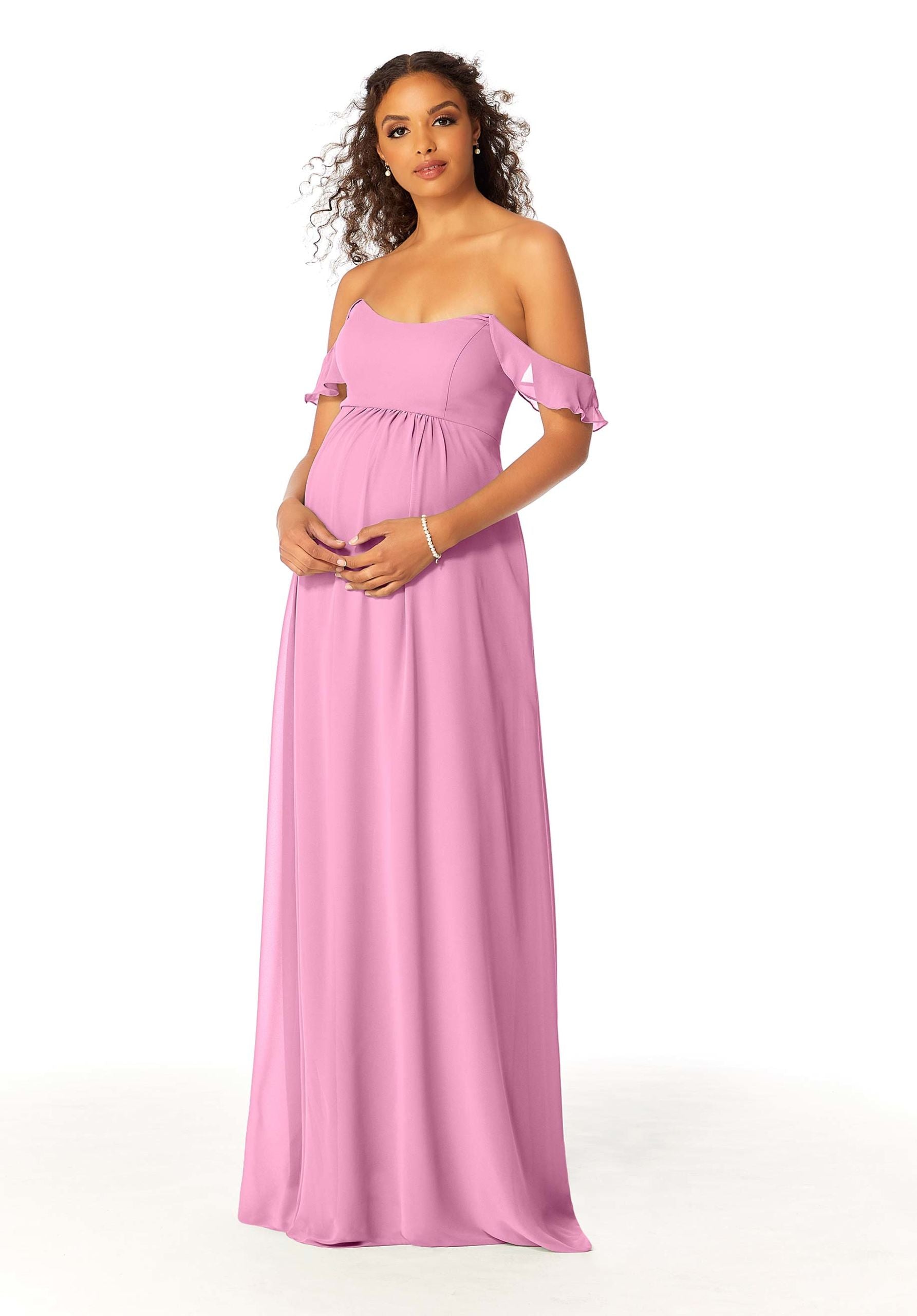 Formal Dresses Evening Ruffle Long A Line Formal Dress MGNY Madeline Gardner New York 14111 Bloom