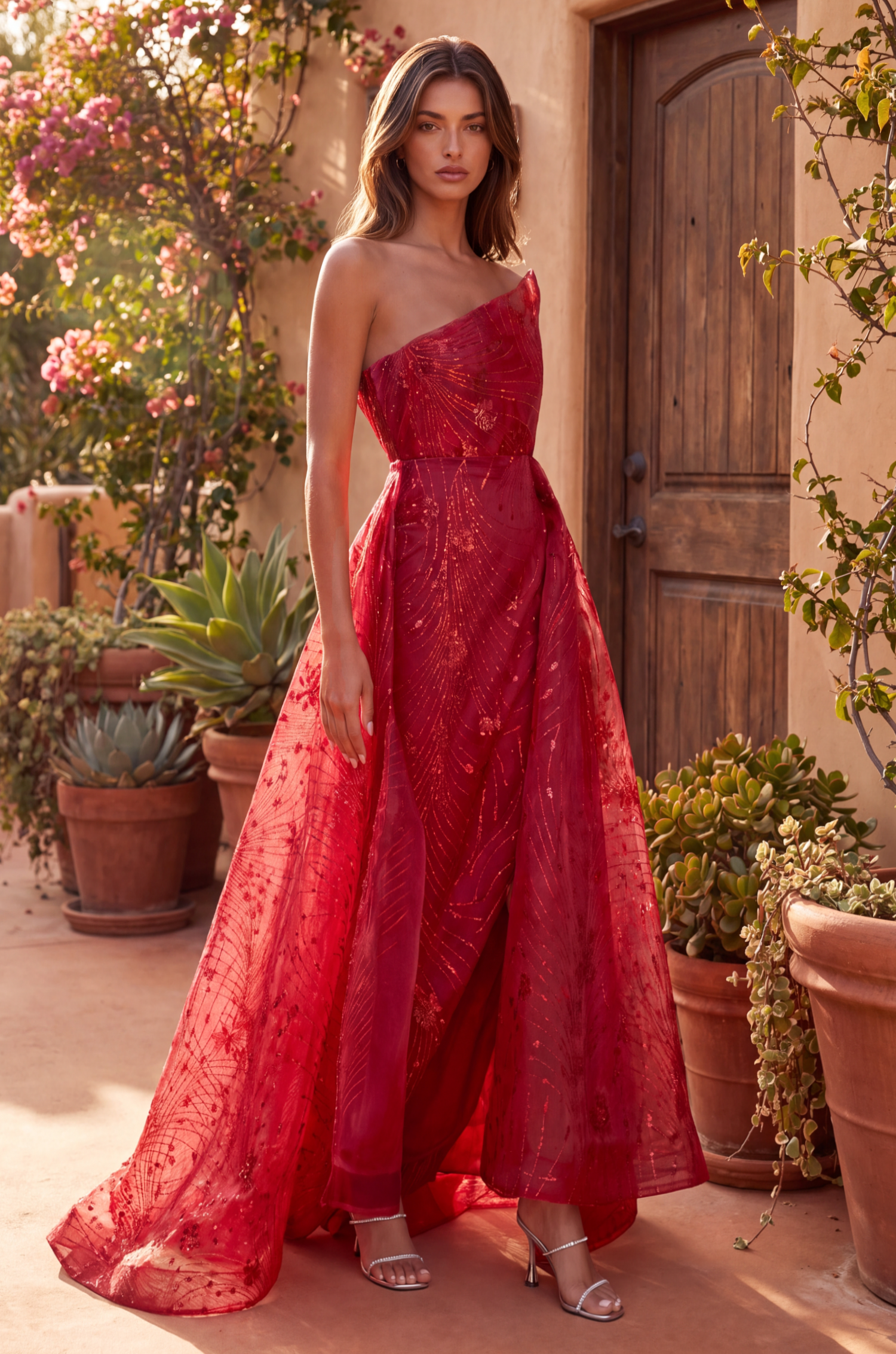 Formal Dresses Long Asymmetrical Strapless Formal Ball Gown Burgundy