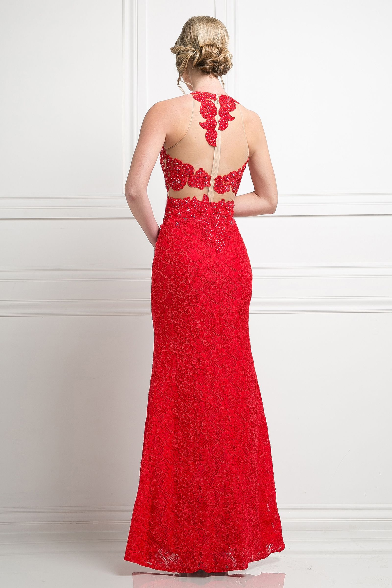 Prom Dresses Lace Formal Long Beaded Prom Dress Lt Turq