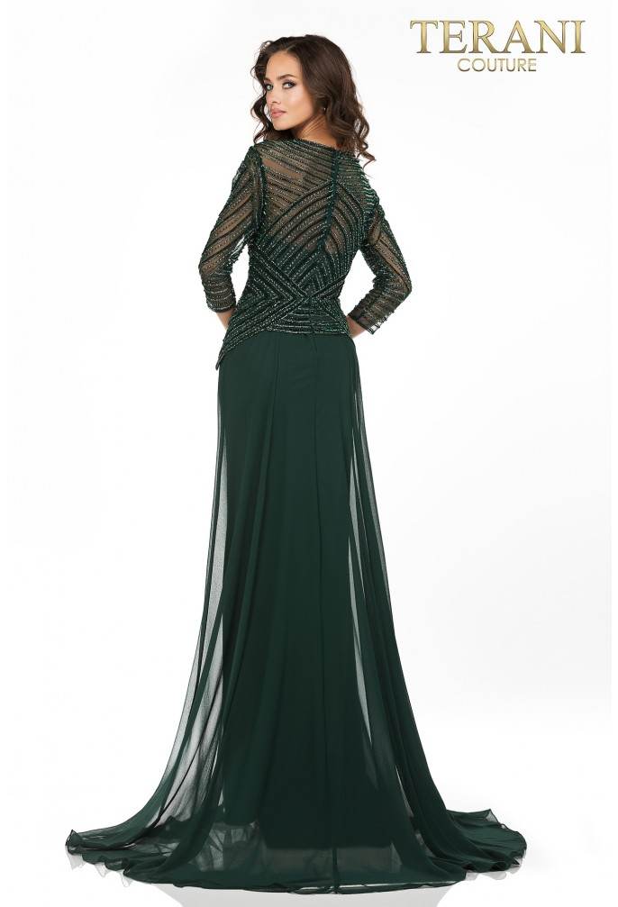Terani Couture Long Mother Of Bride Dress 1623M1860 - The Dress Outlet