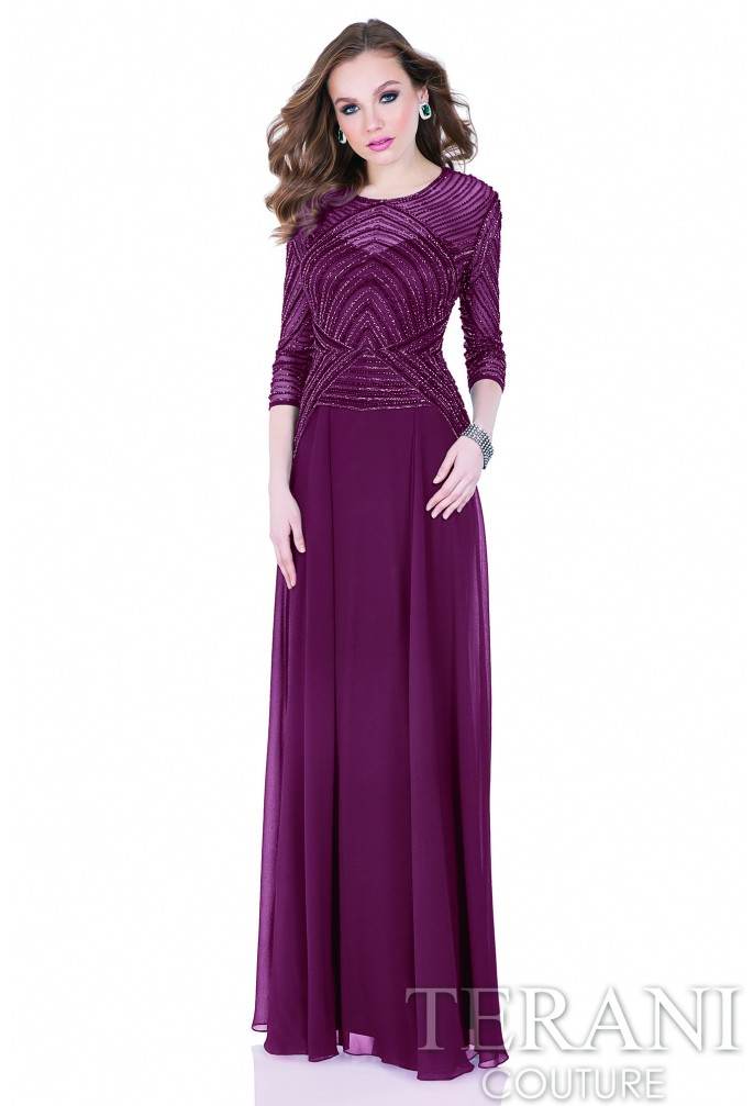 Terani Couture Long Mother Of Bride Dress 1623M1860 - The Dress Outlet