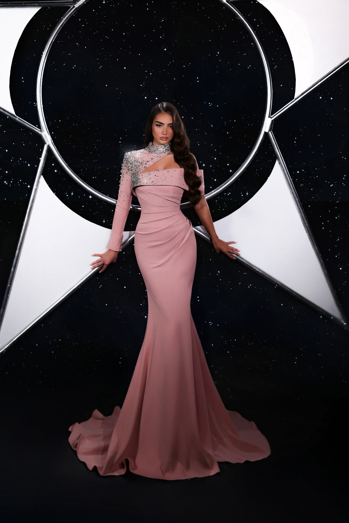 One-Shoulder Floor-Length Satin Formal Mermaid Pre Order