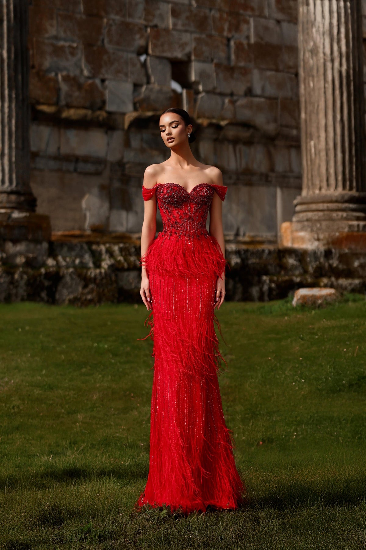 Off-the-Shoulder Floor-Length Sequin Prom Mermaid Pre Order