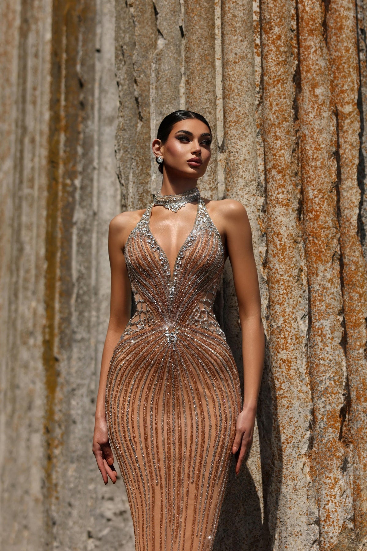Halter Floor-Length Sequin Formal Mermaid Pre Order