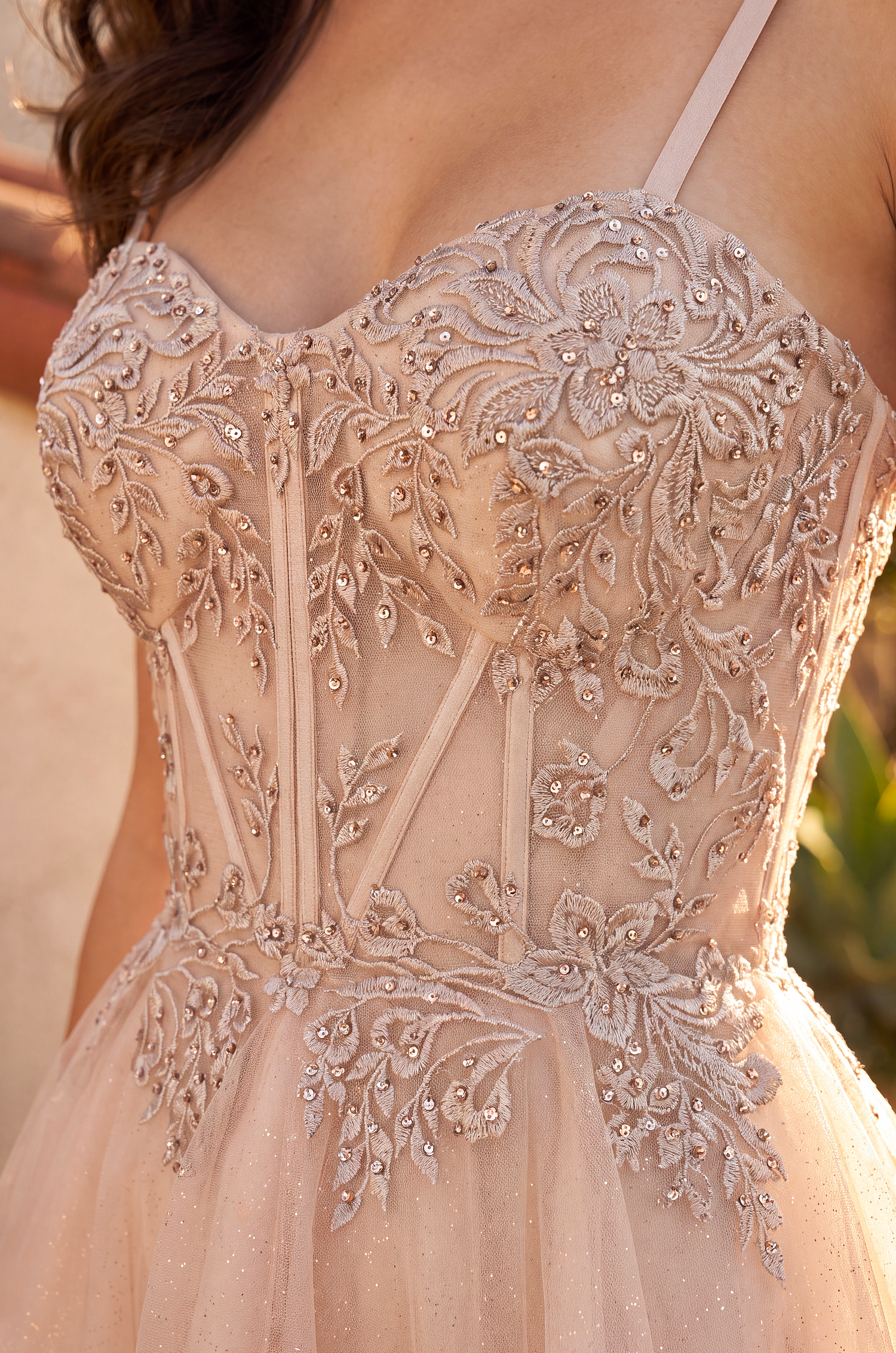 Spaghetti Strap Corset Lace Applique Short Homecoming Dress