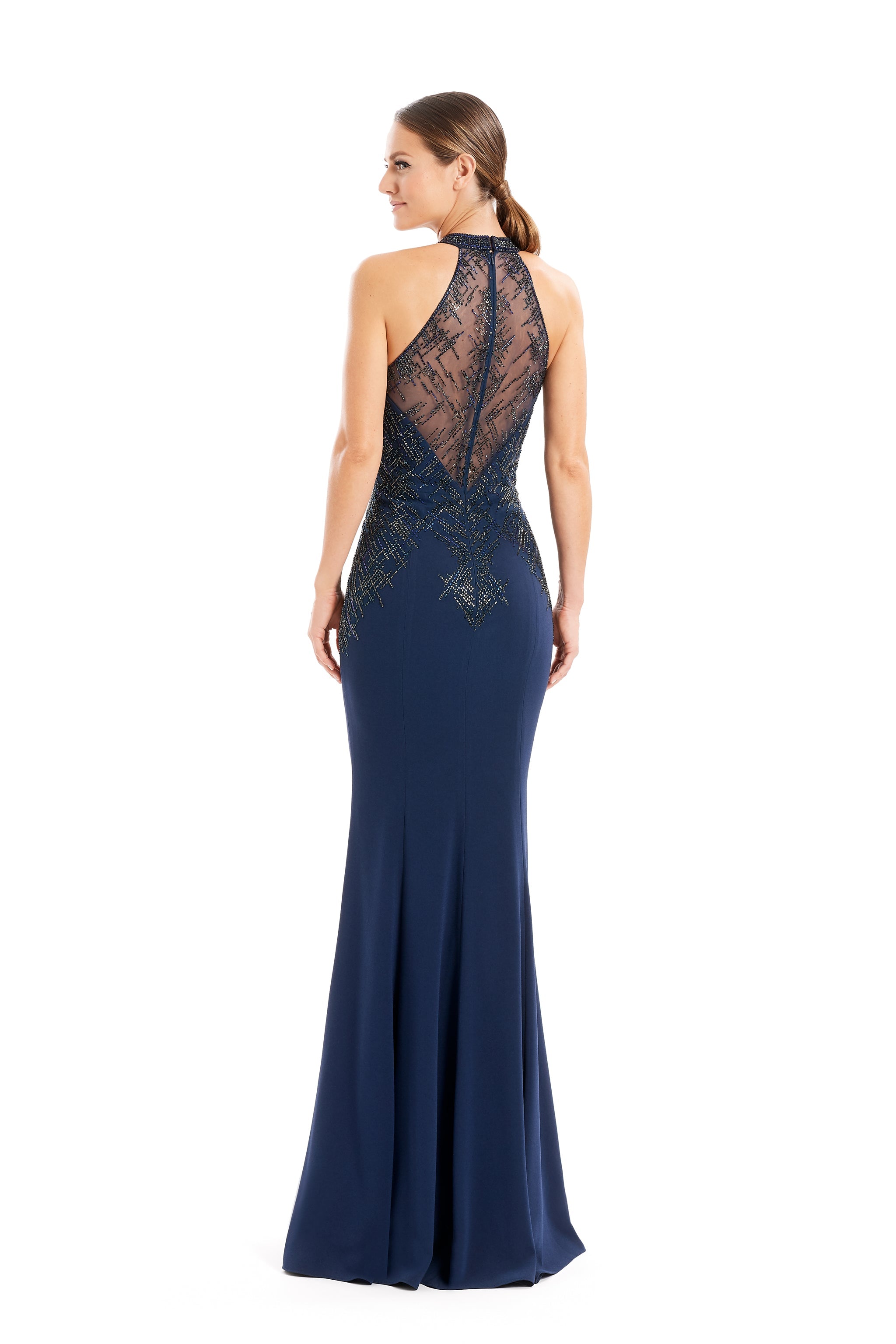 Formal Dresses Beaded Long Mermaid Formal Evening Dress Midnite