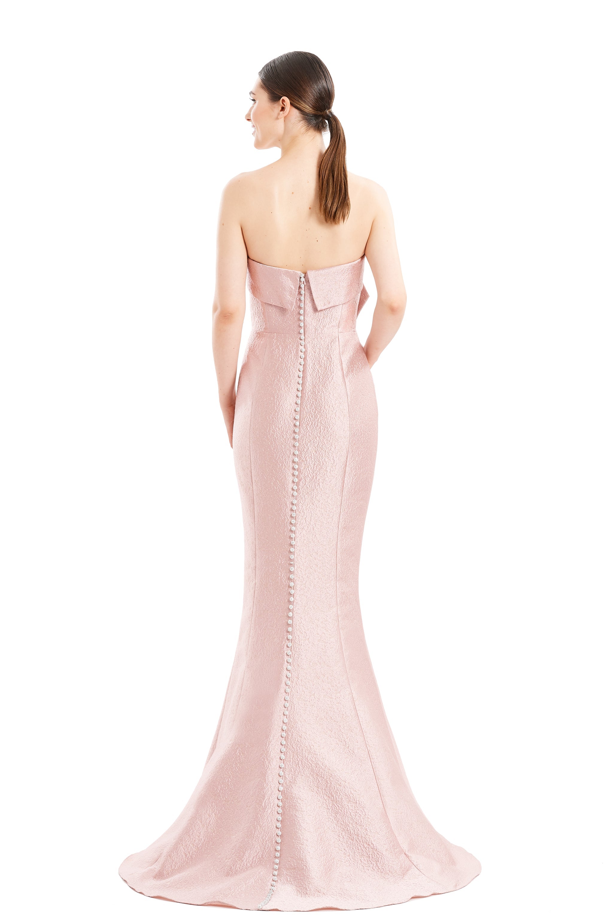 Formal Dresses Formal Long Mermaid Pleated Evening Dress Antique Rose