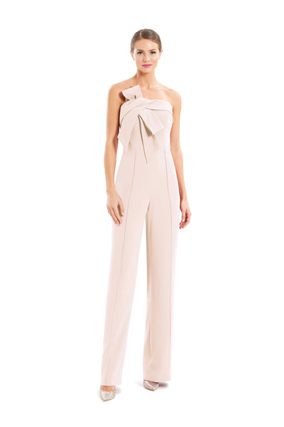 Jumpsuit Long Formal Pleated Jumpsuit Blush