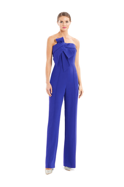Jumpsuit Long Formal Pleated Jumpsuit Sapphire