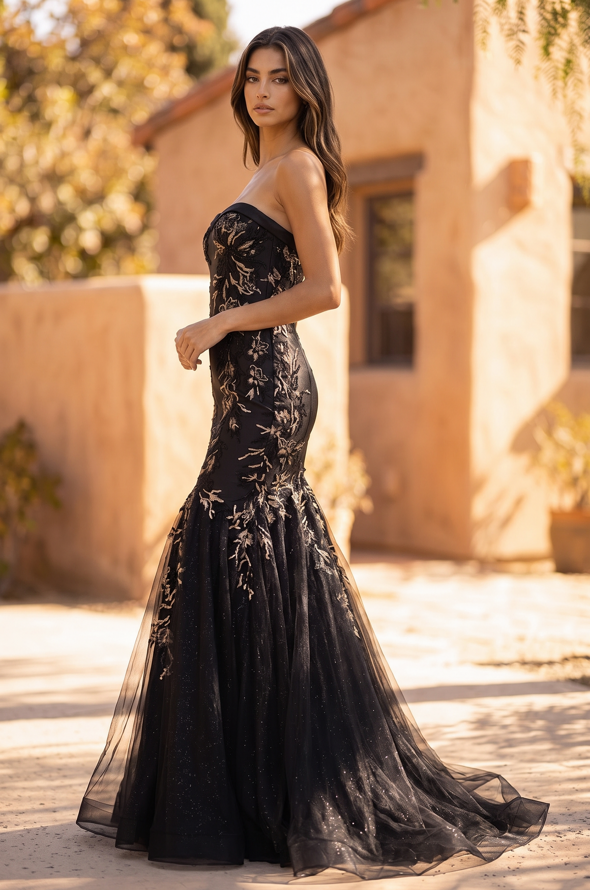 Style 1708 Black - Side View