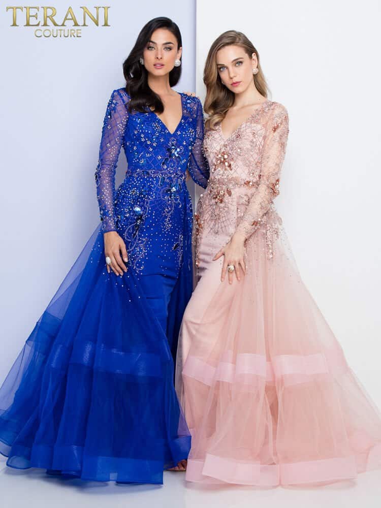 Terani Couture Long Formal Evening Dress 1722M4354 - The Dress Outlet
