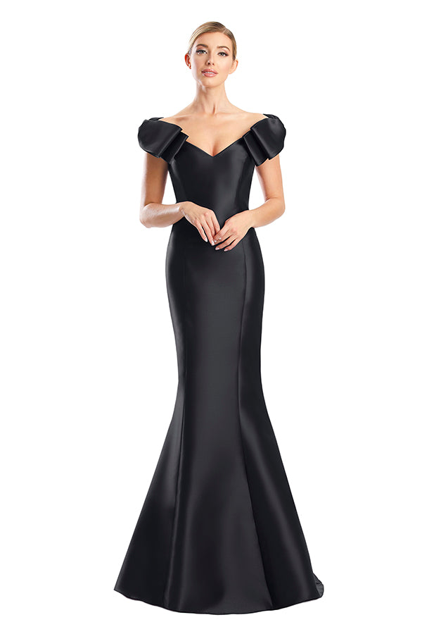 Formal Dresses Long Mermaid Formal Applique Dress Black