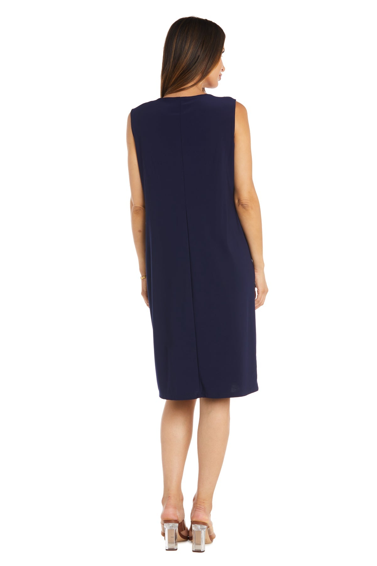 Scoop Knee-Length Jersey Formal Sheath R&M Richards 1795P