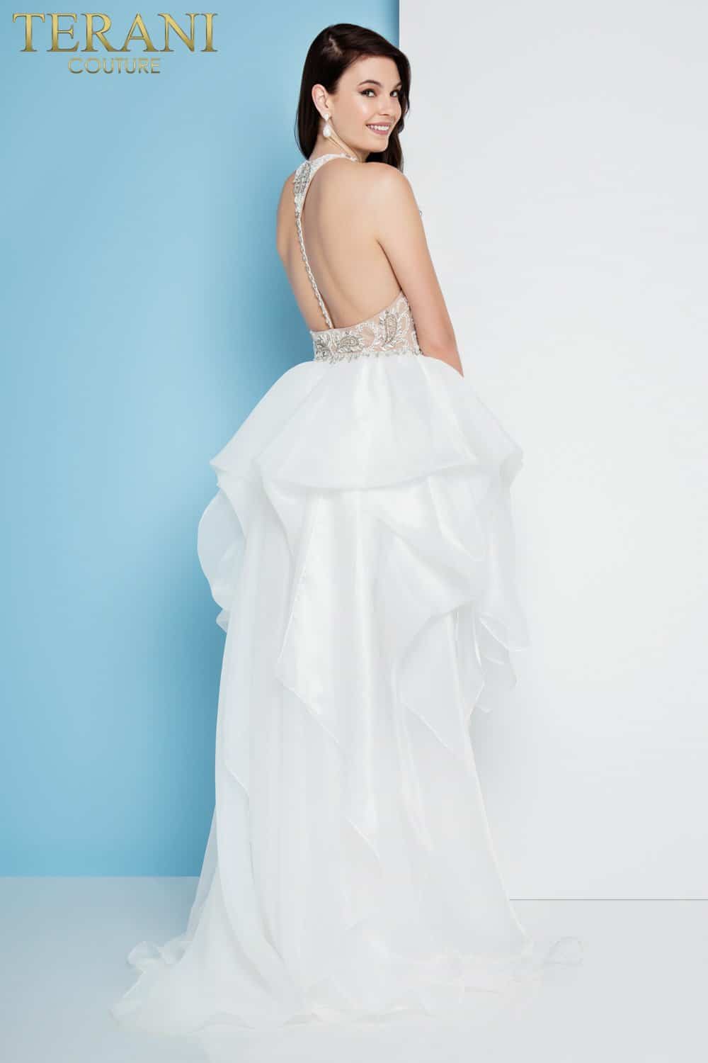 Terani Couture High Low Prom Dress 1811P5782 - The Dress Outlet