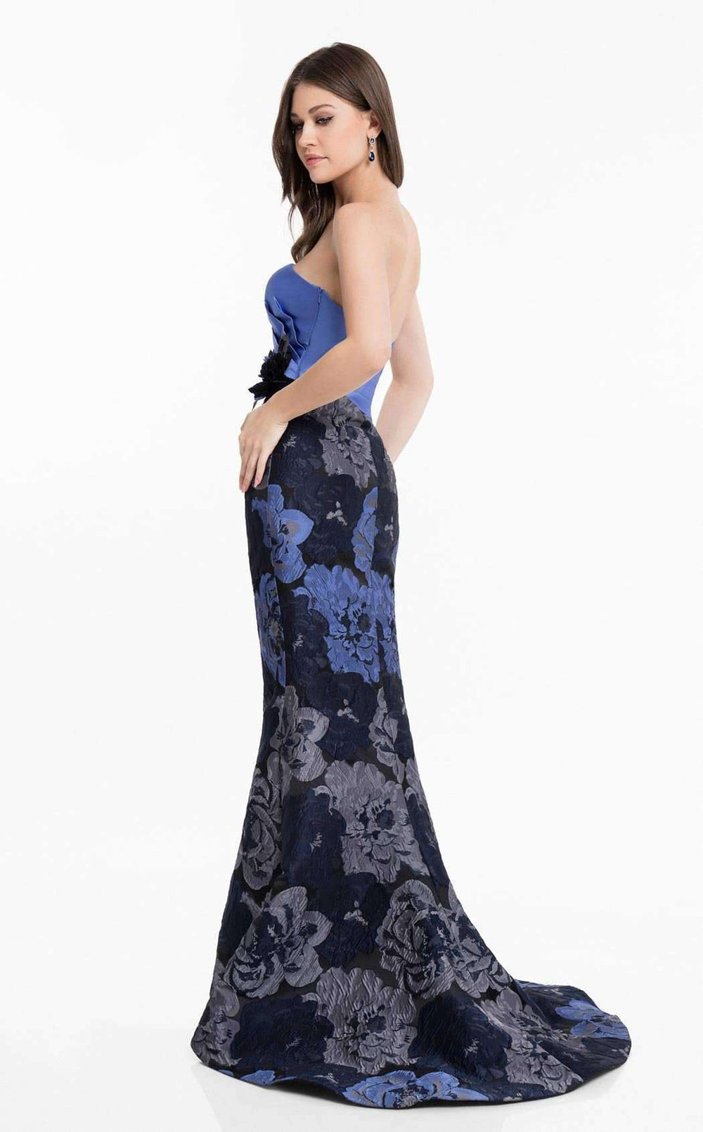 Terani Couture Strapless Long Prom Dress 1821E7136 - The Dress Outlet