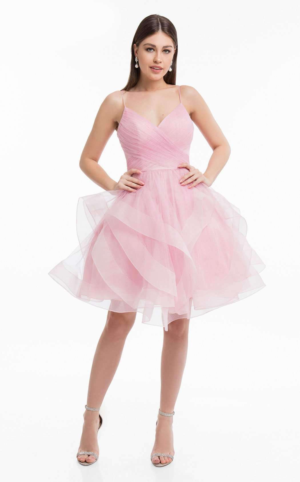 Terani Couture Pleated Bodice Short Prom Dress 1821H7770 - The Dress Outlet