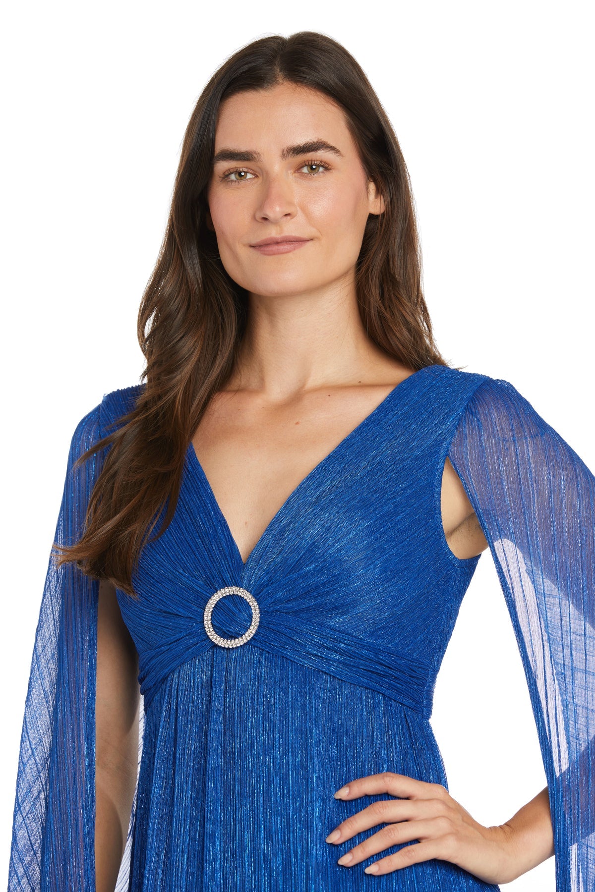 Formal Dresses Metallic Long Formal Dress Royal