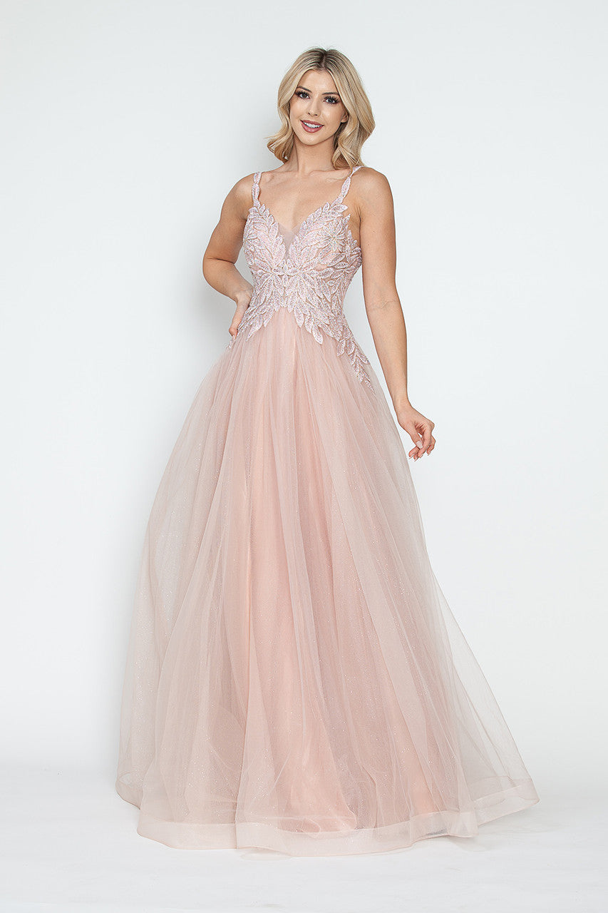 Prom Dresses Long Formal Floral A Line Prom Dress Lenovia 8319 Mauve