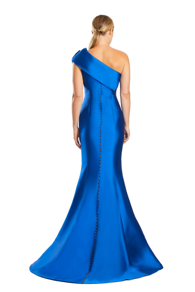 Formal Dresses Mermaid Long Formal Pleated Evening Dress Blue