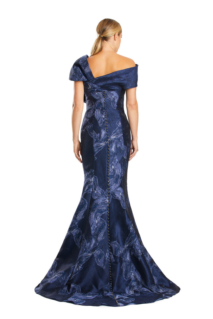 Formal Dresses Printed Lng Mermaid Formal Evening Dress Midnite/Navy