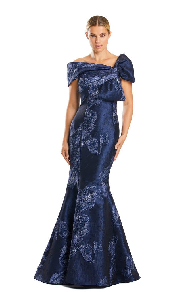 Formal Dresses Printed Lng Mermaid Formal Evening Dress Midnite/Navy