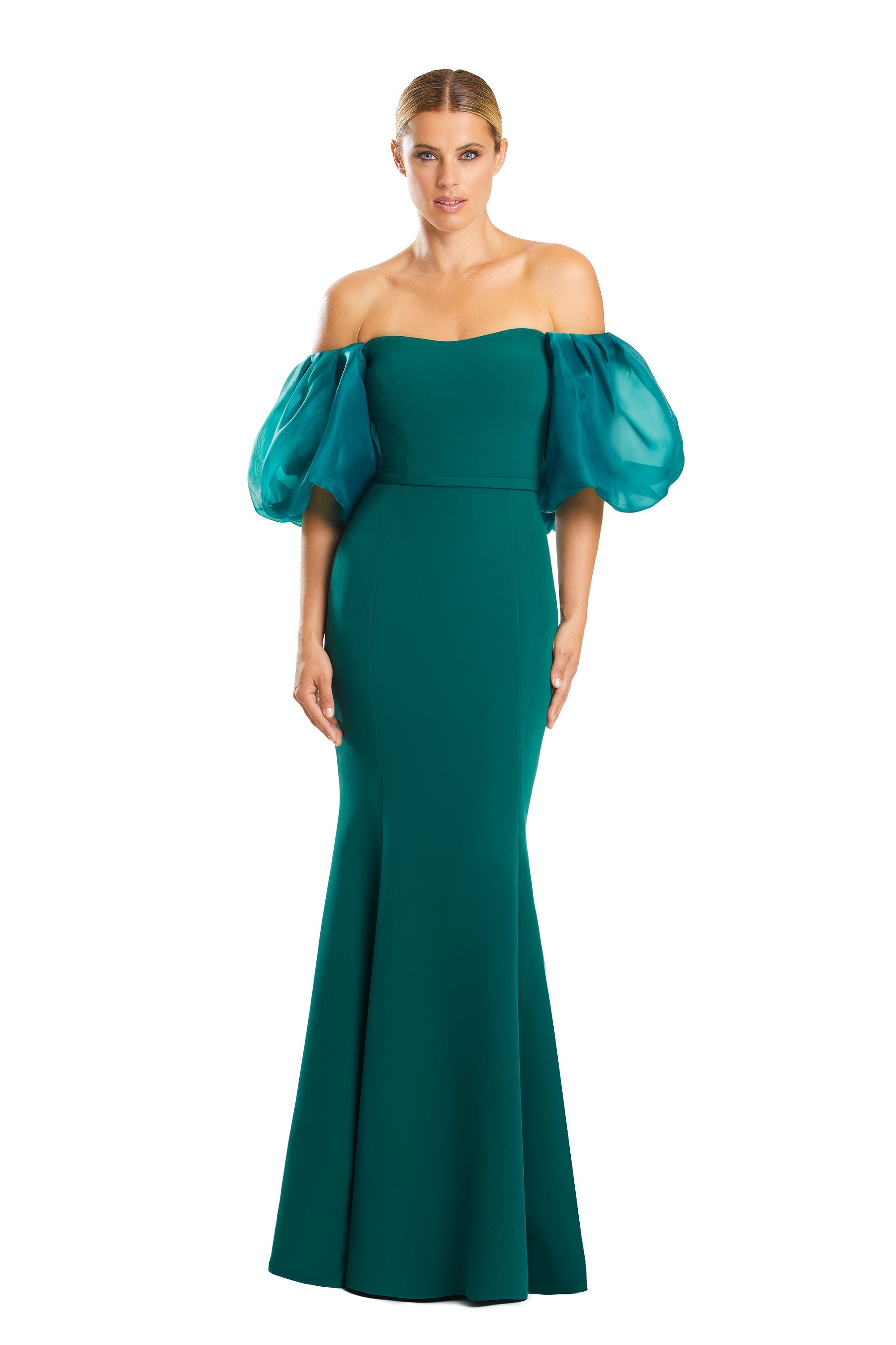 Formal Dresses Beaded Long Formal Fitted Evening Dress Forest