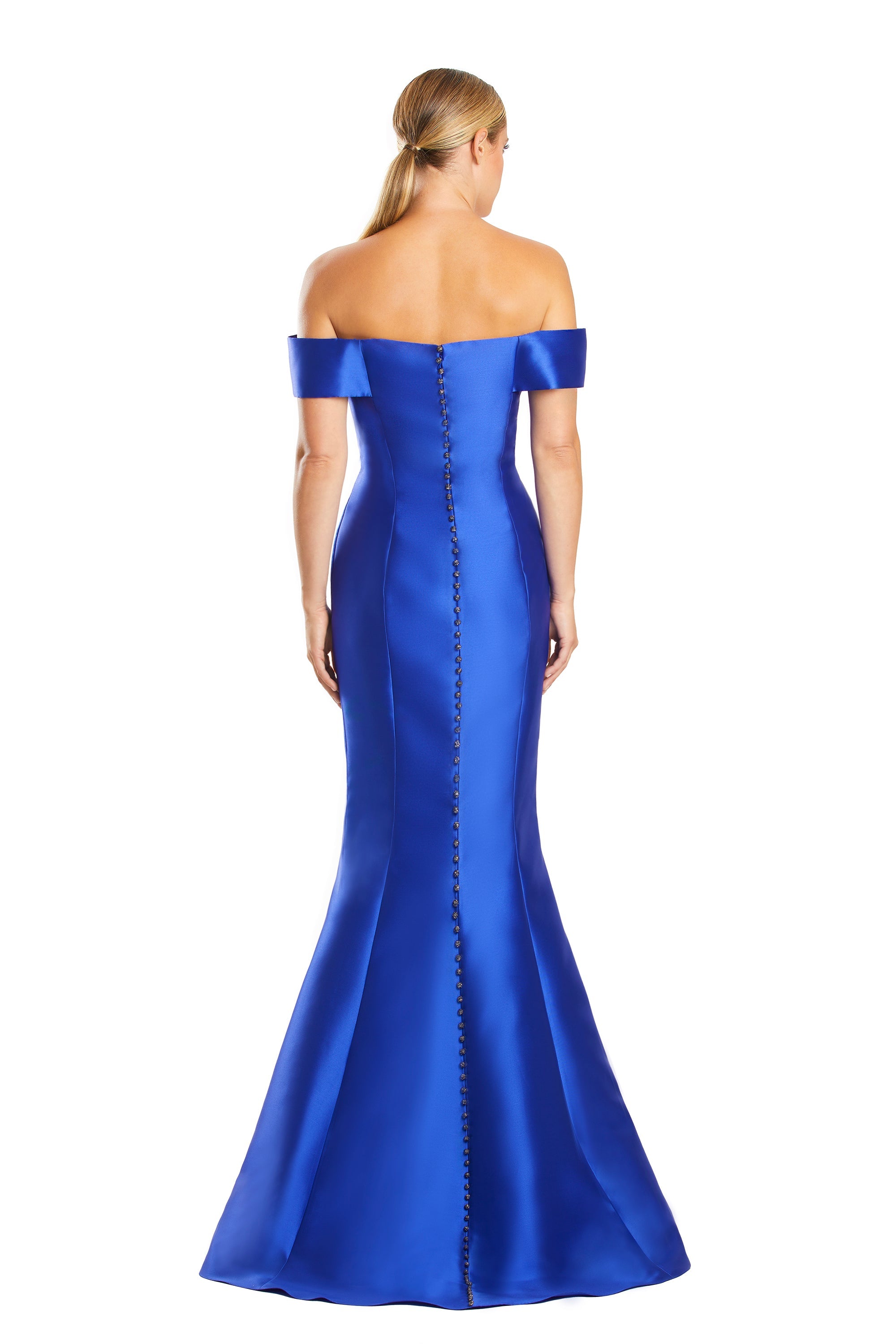 Prom Dresses Pleated Long Mermaid Formal Evening Prom Dress Royal