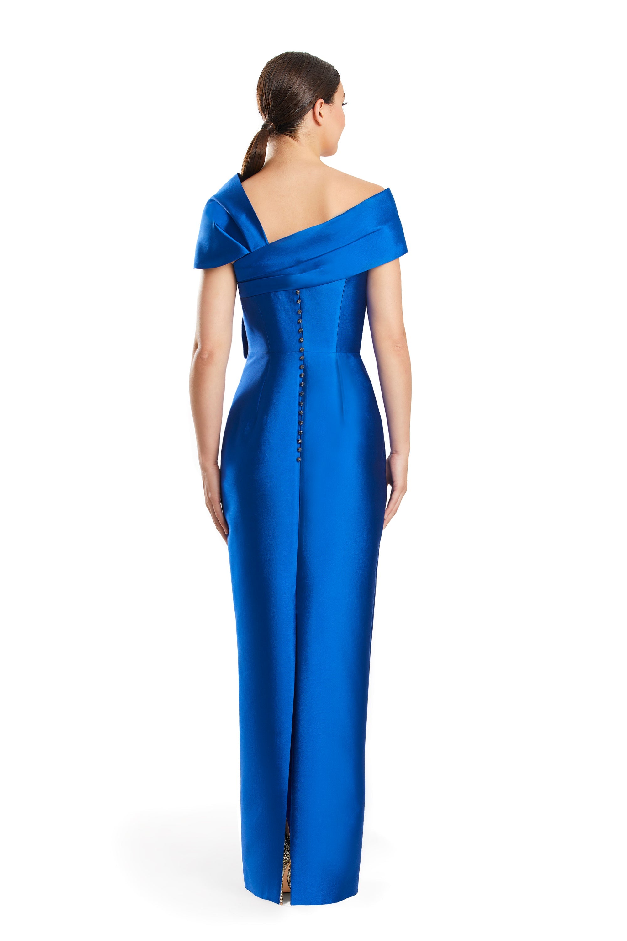 Formal Dresses Long Formal Pleated Evening Dress Blue