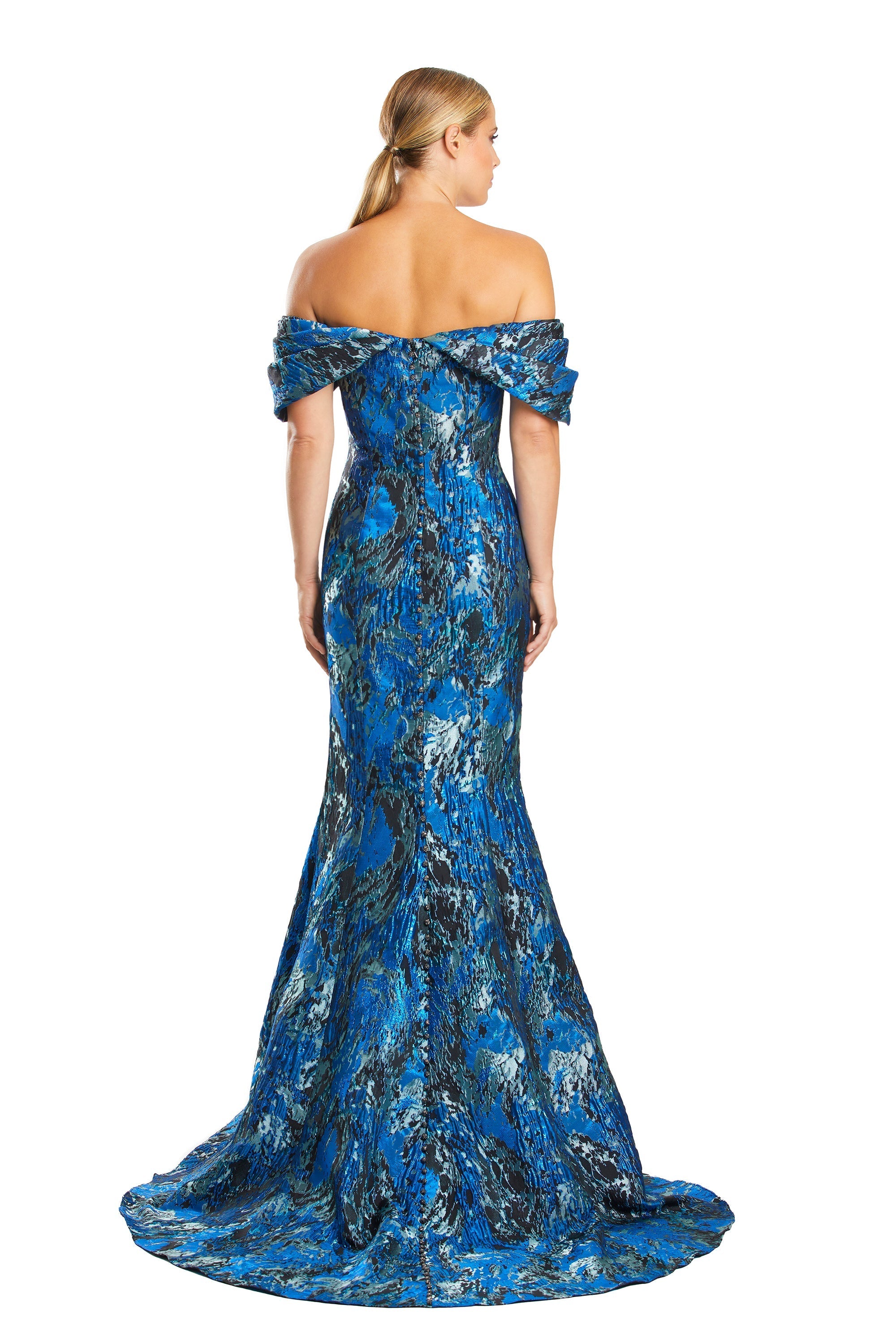 Formal Dresses Long Evening Formal Mermaid Dress Ocean/Multi